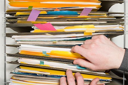 filing organization - Person with files Stock Photo - Premium Royalty-Free, Code: 614-03080243