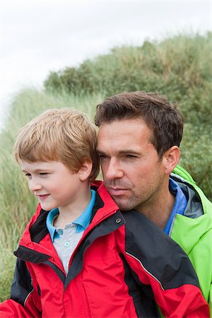 simsearch:614-03080479,k - Father and son outdoors Stock Photo - Premium Royalty-Free, Code: 614-03080507