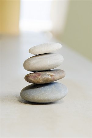 Stack of pebbles Fotografie stock - Premium Royalty-Free, Codice: 614-03080709