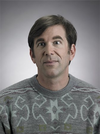 quirky - Portrait of a mature man Stock Photo - Premium Royalty-Free, Code: 614-03191064