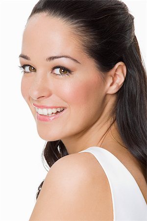 Portrait of a smiling woman Stock Photo - Premium Royalty-Free, Code: 614-03191777