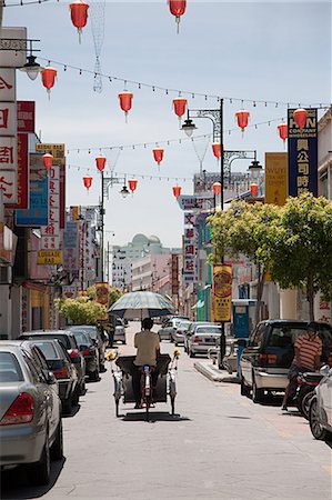 street man car - George town chinatown penang malaysia Stock Photo - Premium Royalty-Free, Code: 614-03241218