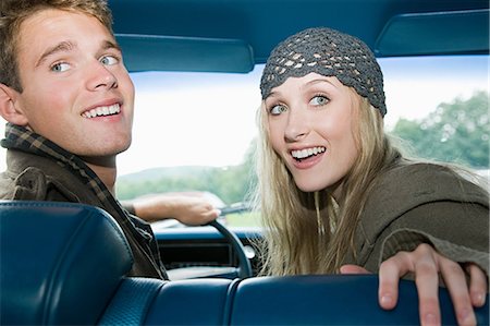 Young couple in car Stock Photo - Premium Royalty-Free, Code: 614-03241308