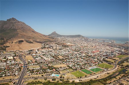 Cape town cityscape Foto de stock - Royalty Free Premium, Número: 614-03454945