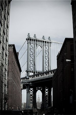 puente de manhattan - Dumbo brooklyn Foto de stock - Sin royalties Premium, Código: 614-03455121