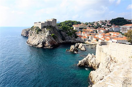 Lovrijenac fortress dubrovnik Stock Photo - Premium Royalty-Free, Code: 614-03455154