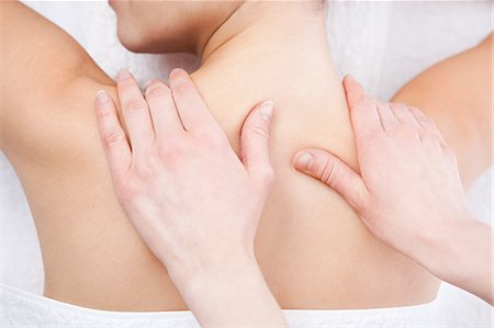 Woman having a massage Stock Photo - Premium Royalty-Free, Code: 614-03455371