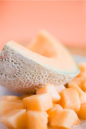 Melon cantaloup Photographie de stock - Premium Libres de Droits, Code: 614-03468663