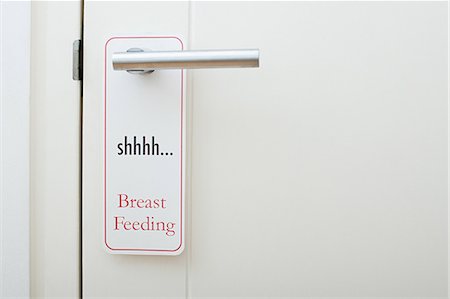 Shhhh breast feeding sign Stock Photo - Premium Royalty-Free, Code: 614-03577041