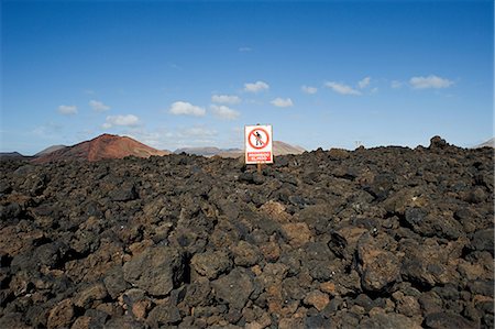 Timanfaya National Park, Lanzarote Foto de stock - Sin royalties Premium, Código: 614-03648618