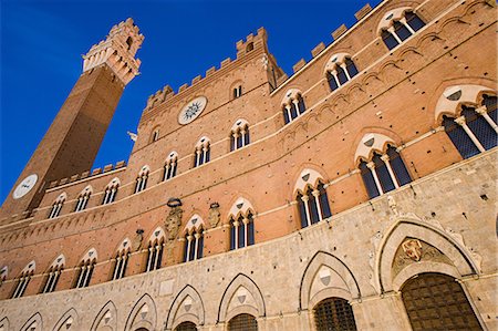 Palazzo Pubblico, Siena, Italie Photographie de stock - Premium Libres de Droits, Code: 614-03684288