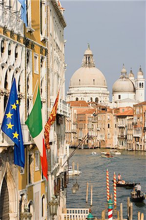 Grand canal and Santa Maria della Salute, Venice, Italy Stock Photo - Premium Royalty-Free, Code: 614-03684348