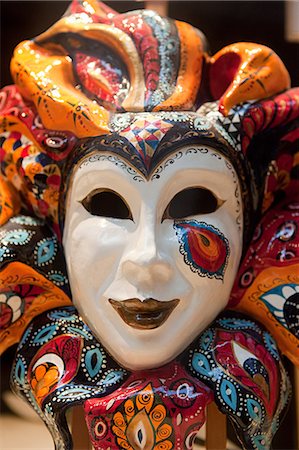 face of carnival - Venice carnival mask Stock Photo - Premium Royalty-Free, Code: 614-03684353