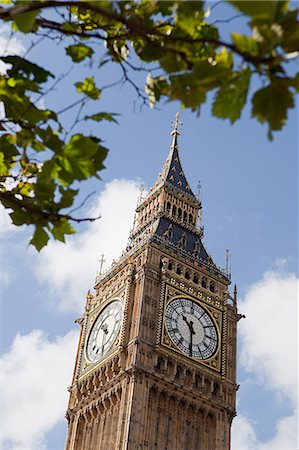 simsearch:400-06128769,k - Big Ben clock tower, Westminster, London Foto de stock - Sin royalties Premium, Código: 614-03684697