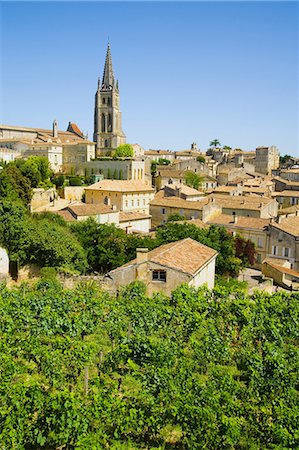 Saint Emilion, Aquitaine, France Foto de stock - Sin royalties Premium, Código: 614-03747151