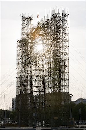 Structure de l'échafaudage Photographie de stock - Premium Libres de Droits, Code: 614-03747387