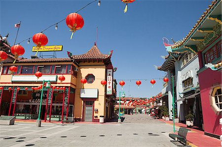 quartiere cinese - Chinatown, Downtown LA, Los Angeles County, California, USA Foto de stock - Sin royalties Premium, Código: 614-03747760