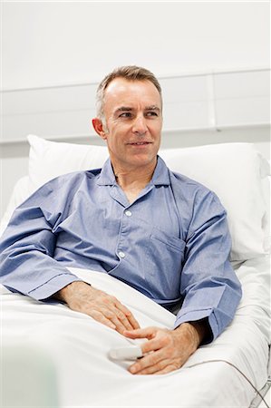 patient alone - Mature male patient Stock Photo - Premium Royalty-Free, Code: 614-03783663