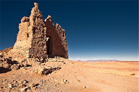 farm scene and africa - Ruined grain store, Ait-Ben-Haddou, Morocco, North Africa Foto de stock - Sin royalties Premium, Código: 614-03818552