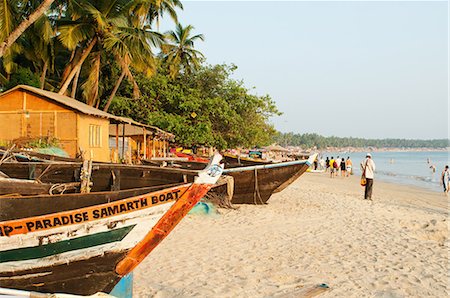 Palolem Beach, Goa Stock Photo - Premium Royalty-Free, Code: 614-03818931