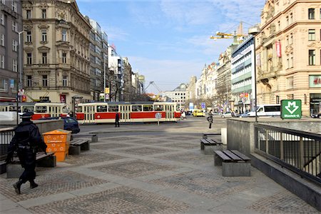 prague - Czech Republic, Prague, Venceslas square Stock Photo - Premium Royalty-Free, Code: 610-05392324