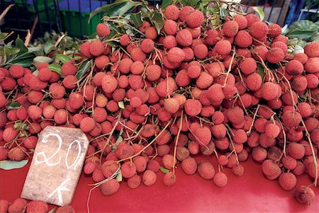 simsearch:610-00682838,k - Reunion, Lychee stall at the Saint-Denis market Stock Photo - Premium Royalty-Free, Code: 610-00255673