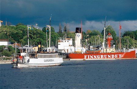 simsearch:610-00258031,k - Sweden, Stockholm, Docked boats Stock Photo - Premium Royalty-Free, Code: 610-00256643