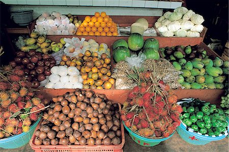 simsearch:610-05391096,k - Indonesia, Bali, Tropical fruits at Besakeh market Foto de stock - Sin royalties Premium, Código: 610-00257690
