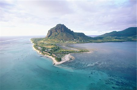 Mauritius, Morne Brabant, aerial view Stock Photo - Premium Royalty-Free, Code: 610-00682541