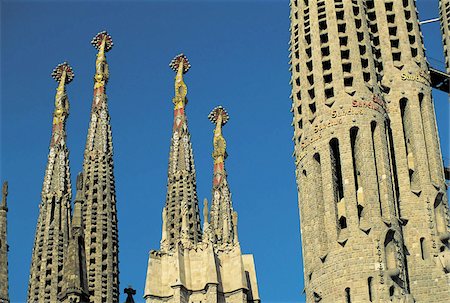 simsearch:610-00682593,k - Espagne, Barcelone, Sagrada Familia, Gaudí Photographie de stock - Premium Libres de Droits, Code: 610-00797300