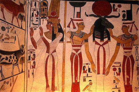simsearch:610-00255258,k - Egypt, Luxor, valley of the queens, tomb of Nefertari. Foto de stock - Sin royalties Premium, Código: 610-00799904