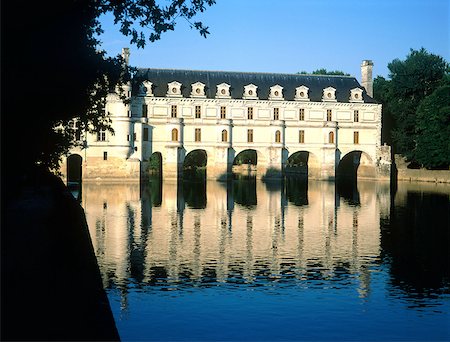 simsearch:610-00255653,k - France, Touraine, Chenonceaux, château et la rivière Cher Photographie de stock - Premium Libres de Droits, Code: 610-01577781