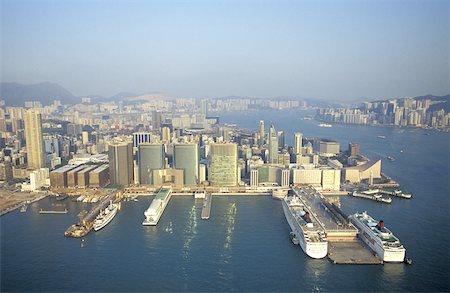simsearch:610-00258031,k - China, Hong Kong, aerial view of Kowloon Stock Photo - Premium Royalty-Free, Code: 610-01578345