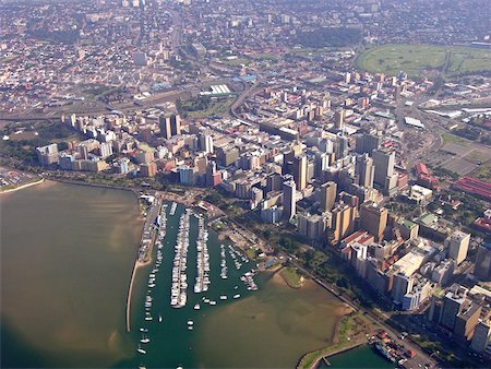 simsearch:610-02373794,k - South Africa, Zululand, aerial view of Durban Foto de stock - Sin royalties Premium, Código: 610-02000175