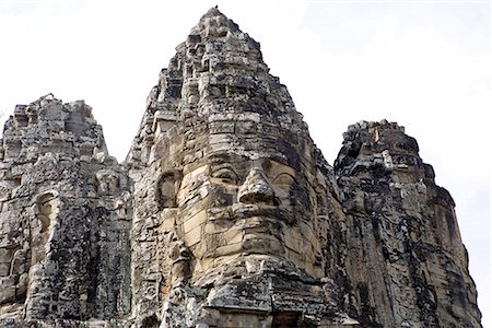 simsearch:610-01576300,k - Cambodia, Angkor Thom, the bayon. Foto de stock - Sin royalties Premium, Código: 610-02374580