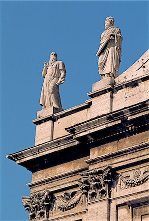 simsearch:610-00256167,k - Église baroque de Rome, Italie, détails architecturaux Photographie de stock - Premium Libres de Droits, Code: 610-02373853