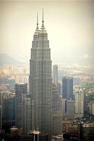 simsearch:610-03809612,k - Tours Petronas de Kuala Lumpur, Malaisie Photographie de stock - Premium Libres de Droits, Code: 610-03809086