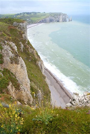 France, Normandy, Etretat, cliffs Stock Photo - Premium Royalty-Free, Code: 610-03809158