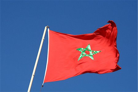 Morocco, flag Stock Photo - Premium Royalty-Free, Code: 610-03810840