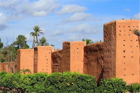 parapeto - Morocco, Marrakech, remparts of the medina Foto de stock - Sin royalties Premium, Código: 610-03810889