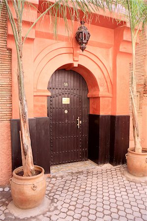simsearch:610-03810896,k - Morocco, Marrakech, entrance of riad Stock Photo - Premium Royalty-Free, Code: 610-03810928
