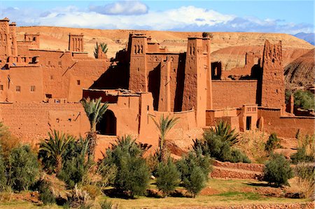 Morocco, High Atlas, near Ourzazate, Ait-Ben-Haddou Foto de stock - Sin royalties Premium, Código: 610-03811086