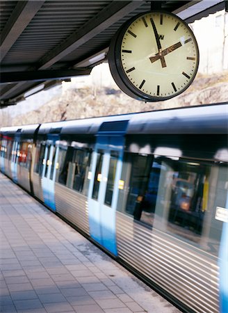 subway platform outside - A subway. Stock Photo - Premium Royalty-Free, Code: 6102-03748476