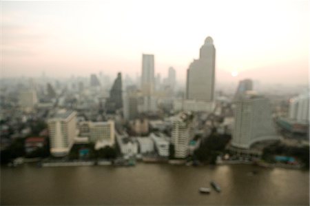 View over Bangkok. Fotografie stock - Premium Royalty-Free, Codice: 6102-03749340