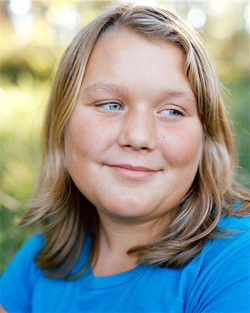 fat teen girls - Portrait of a girl. Stock Photo - Premium Royalty-Free, Code: 6102-03750258