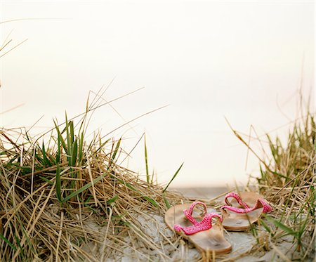 summer concept not person - Sandals on the beach. Stock Photo - Premium Royalty-Free, Code: 6102-03750974