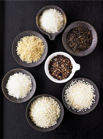 rice bowl - Different kind of rice. Stock Photo - Premium Royalty-Free, Code: 6102-03866272
