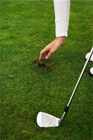 The hands of a person playing golf, Sweden. Stock Photo - Premium Royalty-Free, Code: 6102-03866459
