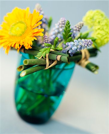 Fleurs dans un vase, Suède. Photographie de stock - Premium Libres de Droits, Code: 6102-03866628