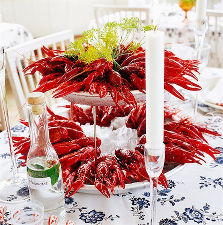 Crayfish party, Sweden. Stock Photo - Premium Royalty-Free, Code: 6102-03866633